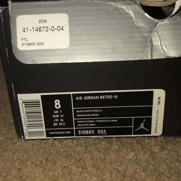 Jordan 10’s Stelth - Picture 4 of 4